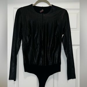 Commando Black Long Sleeve Bodysuit - Medium